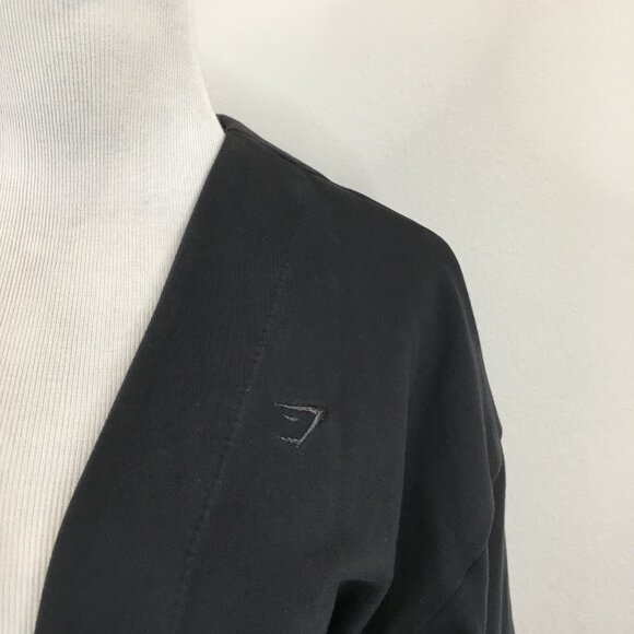 GYMSHARK Whitney Simmons Black Long Sleeve Open Front Cardigan Jacket - Picture 6 of 11